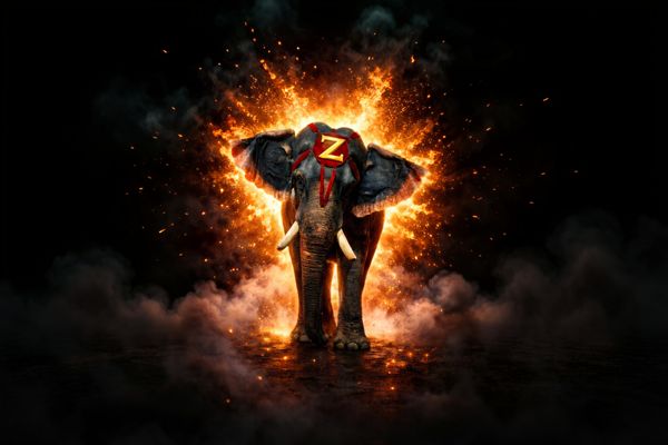 Goliath l'éléphant au Cirque Achille Zavatta